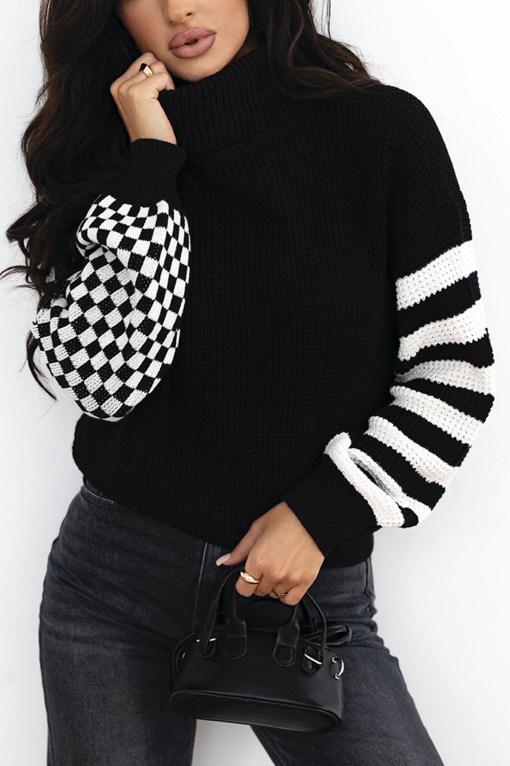 Jaycie Checkered Sweater