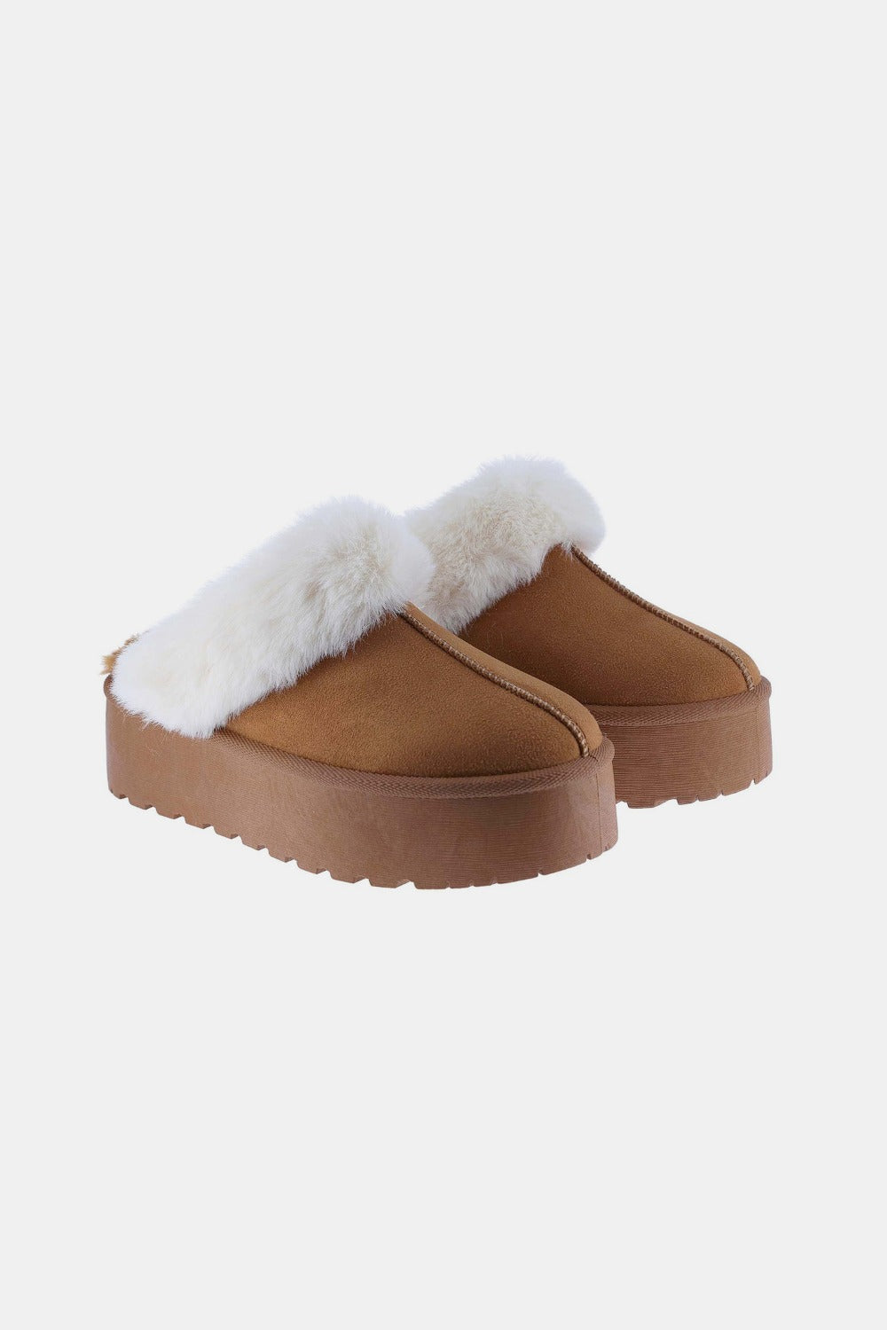 Cozy Fur Trim Slippers