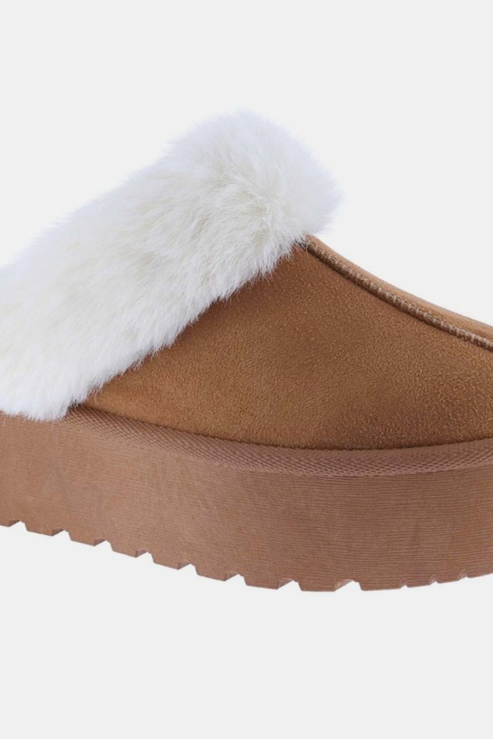 Cozy Fur Trim Slippers