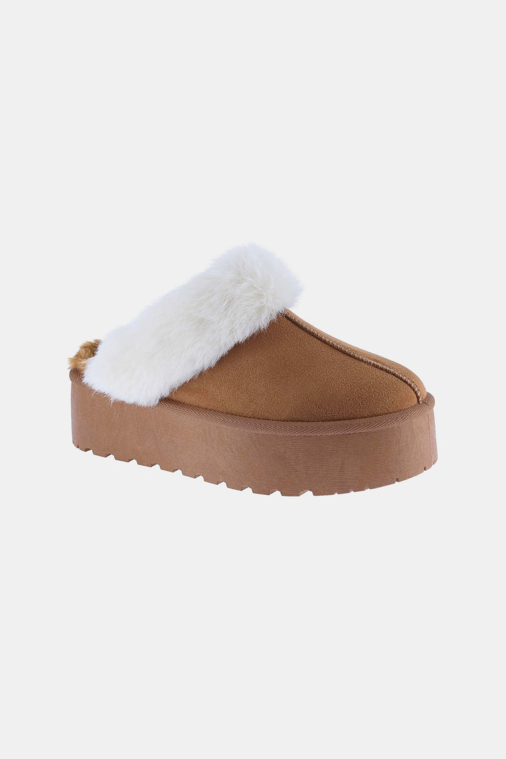 Cozy Fur Trim Slippers